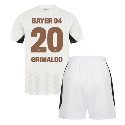 Bayer Leverkusen Alejandro Grimaldo #20 Gostujuci Dres za djecu 2024-25 Kratak Rukav (+ Kratke hlače)